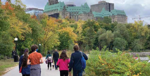The 2020 Walkathon for the Centre took the traditional route behind Parliament Hill, but this year's Virtual Walk for the Centre can take you anywhere your imagination leads. Photo Supplied