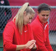 Captain Christine Sinclair (right) and Janine Beckie put on a dazzling display of soccer against an over-matched New Zealand team. Photo by Flickr 