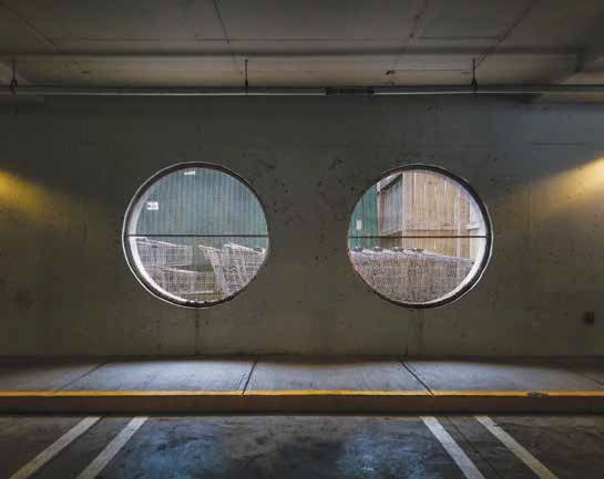 Glebe parking garage. Lines, shapes and repetition are elements that Susan Bahen often seeks in her work. Photo by Susan Bahen