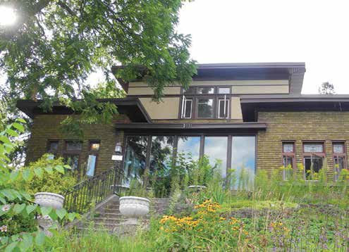 100 Riverdale is on of the few Ottawa examples of the Prairie style of Frank Lloyd Wright. Photo by John Dance