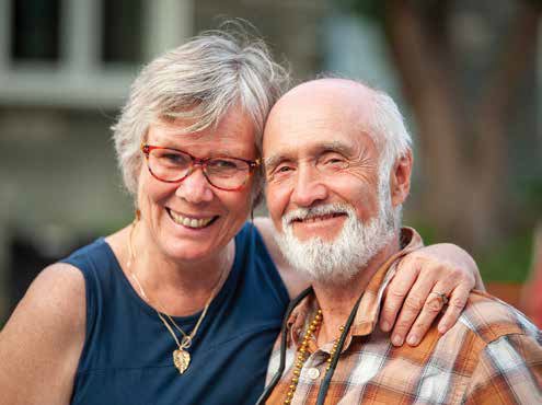 Terra Firma cohousing owners Suzanne Gagnon and husband Fred Simpson:“…the fact that we managed to do all of this on our own is a major thing!” Photo by Paul Scott 