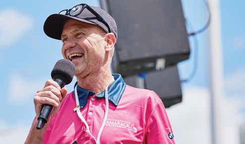 Ian Fraser, executive director of Run Ottawa, which organizes the race weekend, is pictured here in his race announcer role. Photo by Run Ottawa