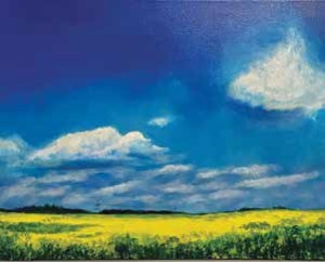 Prairie Clouds Acrylic on canvas. 30"x24". Image Supplied