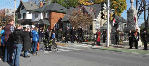 The annual community Remembrance ceremony was attended by many residents, government representatives, Royal Canadian Legion members and cadets from the Canadian Armed Forces. Photo by John Dance