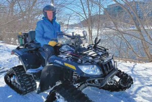 Old Ottawa East resident and RWT volunteer Stuart Inglis out keeping the trail in great shape for users. Photo Supplied