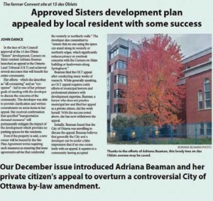Lessons Learned -Private Citizen's Appeal of City Planning Decision - Dec 2023 Story